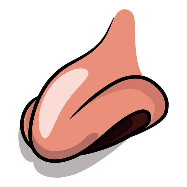 Komik karakter aksesuarları ve tasarım için vektör karikatür burun