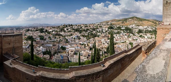 Vista de granada desde la alhambra — Stok fotoğraf