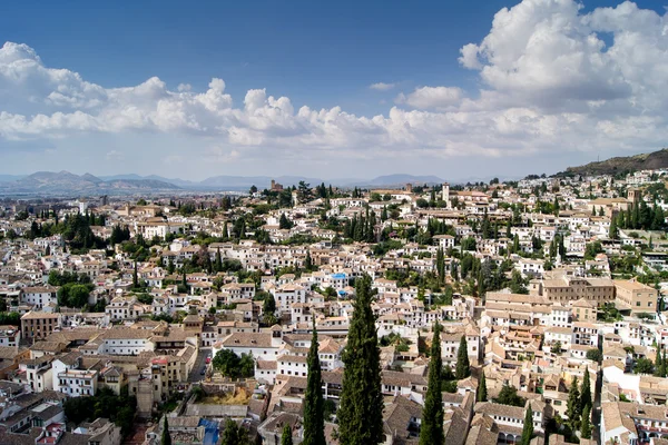Vista de granada desde la alhambra — Stok fotoğraf