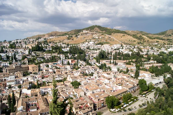 Pohled na granada od alhambra — Stock fotografie