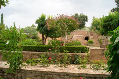 Generalife of Alhambra clipart