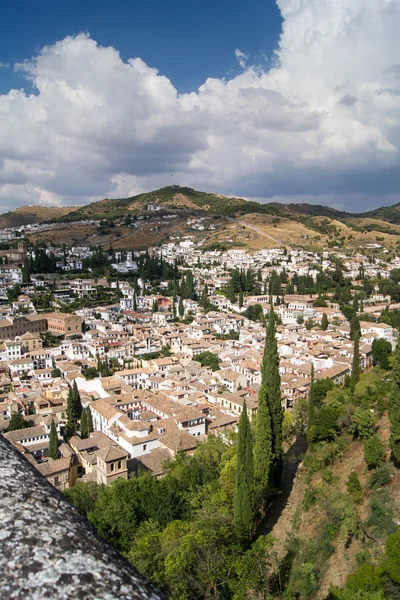 Pohled na granada od alhambra — Stock fotografie