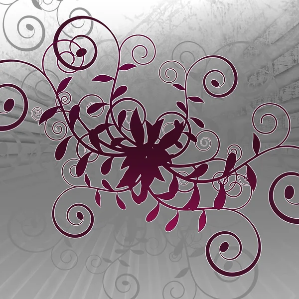 Abstract Metal Curly Vines Background Texture — Stock Photo, Image