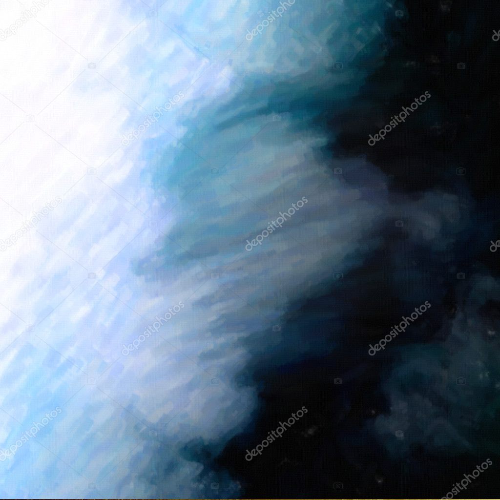 Painted Ocean Blue Abstract Background Grunge Texture Design