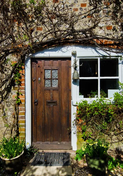 Porta da frente Cottage — Fotografia de Stock