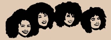 Doğal saç kraliçesi Kıvırcık güzellik