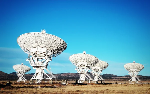 Very Large Array of Satellite Antennas in New Mexico — Stock Photo, Image