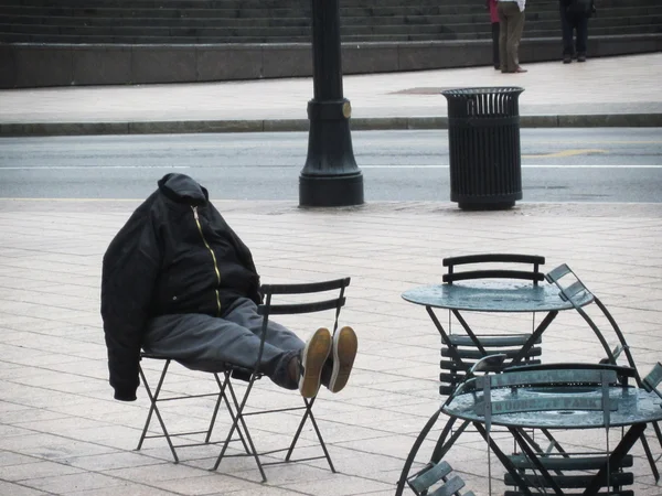 Bezdomovec v Atlantě, ga, Spojené státy americké — Stock fotografie