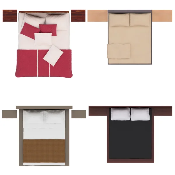 Outdoor furniture top view Outdoor Furniture Top View Set — Stock