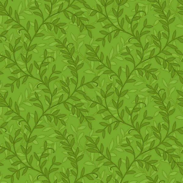 Ramas verdes florales fondo brillante scrapbooking papel — Foto de Stock