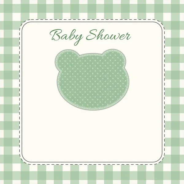 Invito Green Baby Shower card — Foto Stock