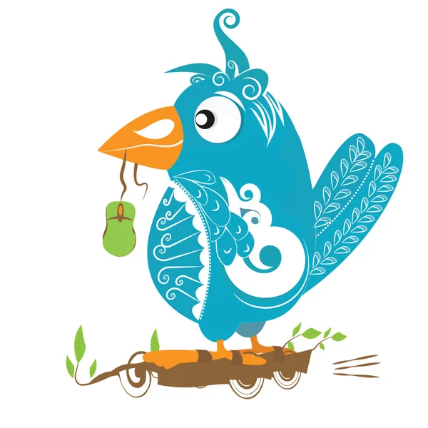 Mascot - funky bird Stock Illustration