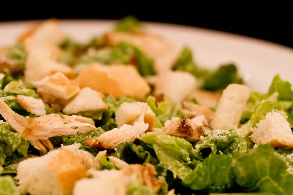 Caesar salade met krokante kip — Stockfoto