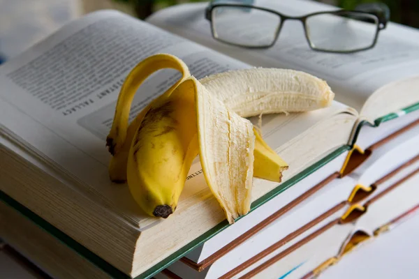 Banán, egy nap leszel okosabb — Stock Fotó