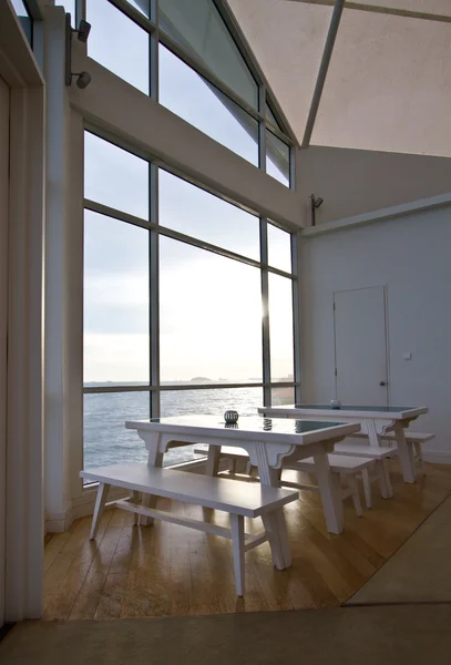 Restaurant avec vue océan — Photo