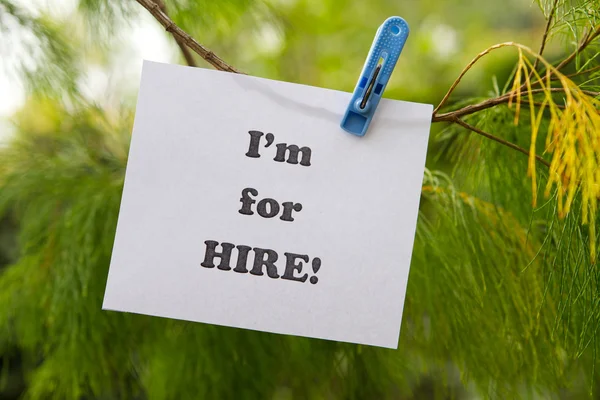 I am for hire — Stock Photo, Image