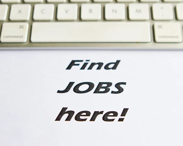 Find jobs here — Stock Photo, Image