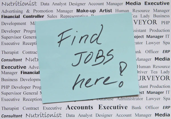 Find jobs here — Stock Photo, Image