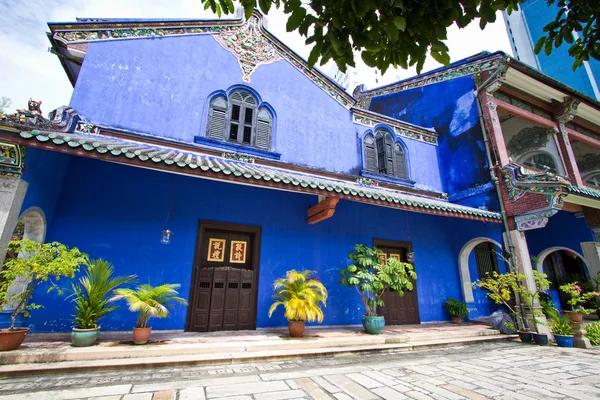 Голубой особняк Чонг Фатт Тзе — стоковое фото