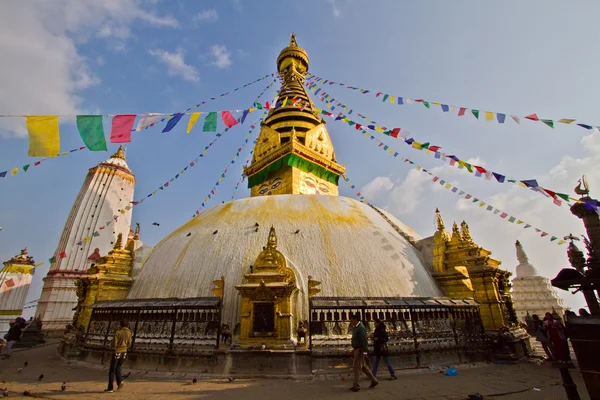 Swayambunath stupa, Katmandu, nepal — Stockfoto