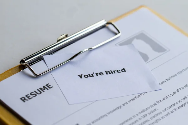 You are hired — Stock Photo, Image