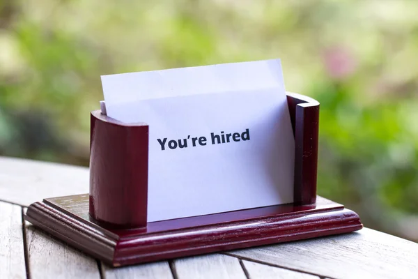 You are hired — Stock Photo, Image