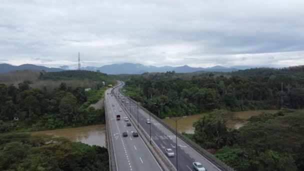 Ipoh Malasia Ene 2022 Vista Aérea Autopista Norte Sur Malasia — Vídeo de stock