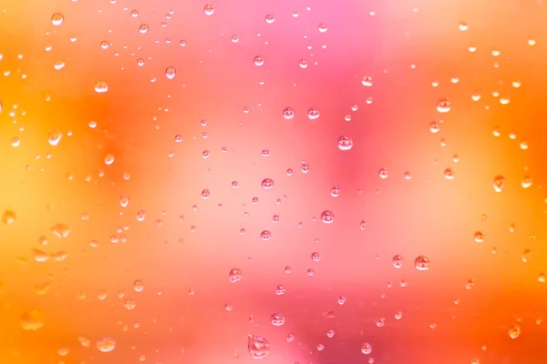 Gotas Lluvia Sobre Fondo Degradado Rosa Naranja Fotos De Stock Sin Royalties Gratis