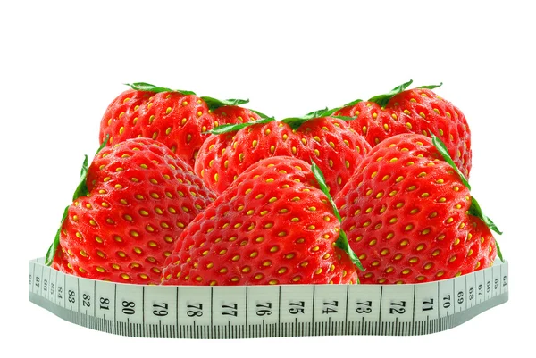 Φράουλες και το μετρητή — Φωτογραφία Αρχείου