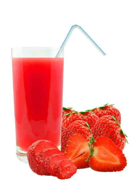 Succo di fragola — Foto Stock