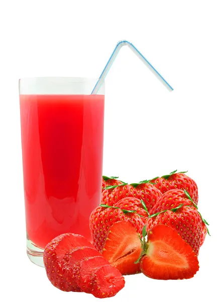 Succo di fragola — Foto Stock