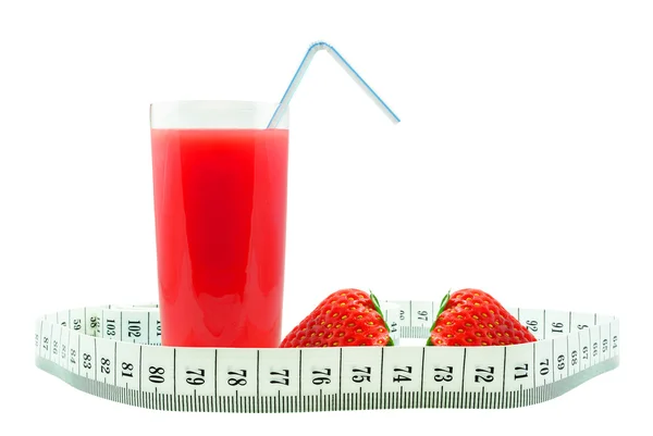 草莓汁和米 — 图库照片