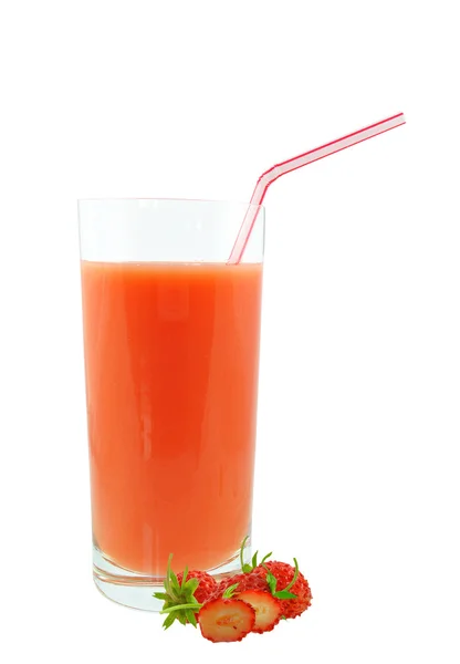 Erdbeersaft — Stockfoto