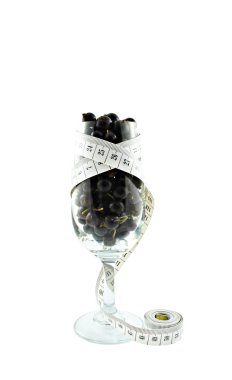 Siyah frenk üzümü ve ölçer