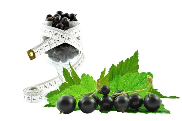 Black currant and meter — Stock Photo, Image