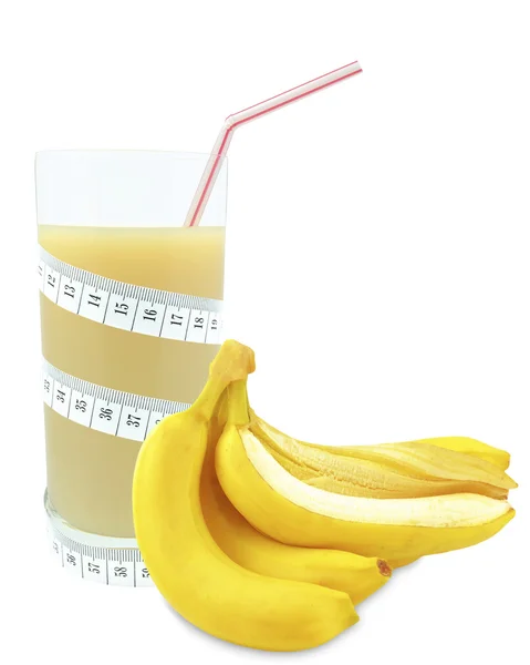 香蕉汁和米 — 图库照片