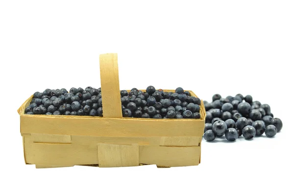 Punnet with blueberries — Stock Photo, Image