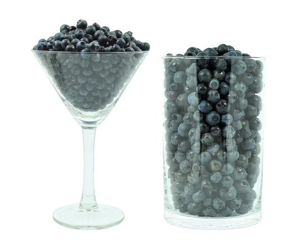 Blueberries in a glass — Stock Photo, Image