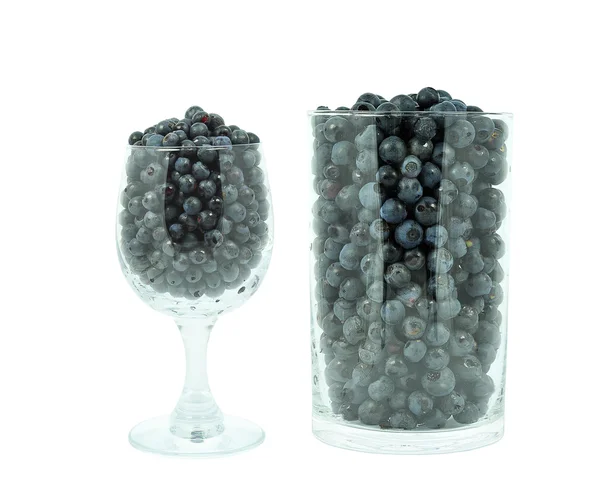 Blueberries in a glass — Stock Photo, Image