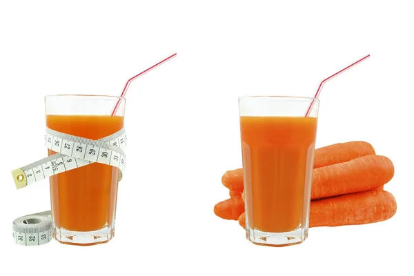 胡萝卜汁和米 — 图库照片