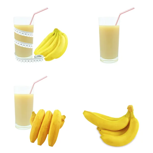 Banana juice and meter — Stock Photo, Image