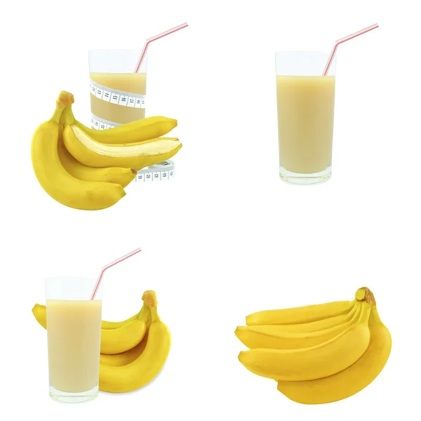 Banana juice and meter — Stock Photo, Image