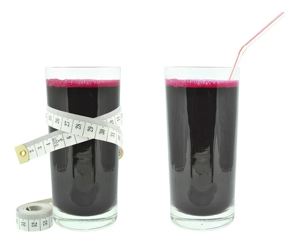 Beetroot juice and meter — Stock Photo, Image