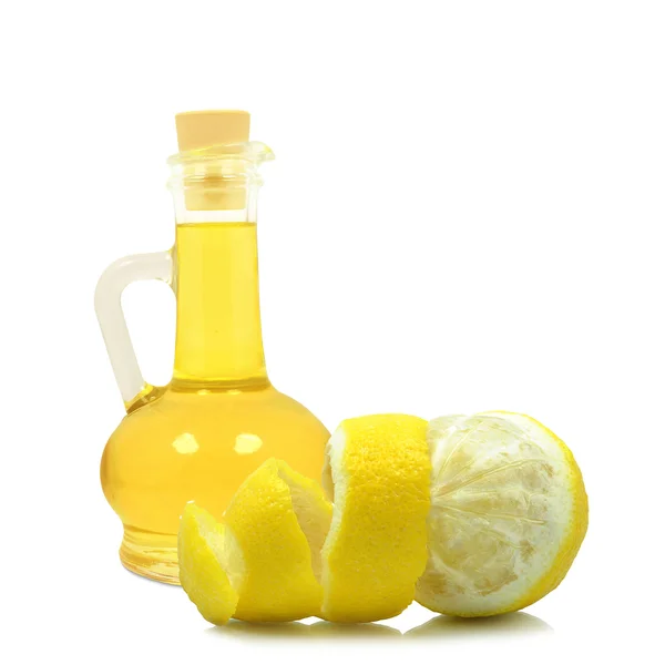 Oil of lemon peel — Stock Photo, Image