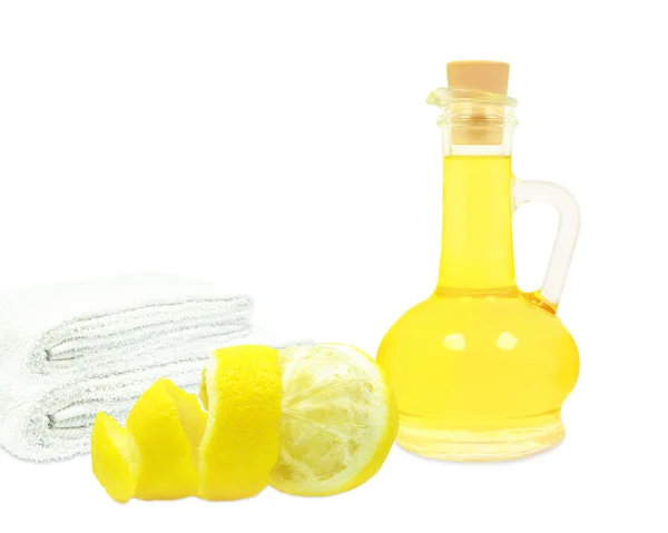 Olej z citronové kůry — Stock fotografie