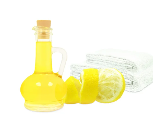Óleo de casca de limão — Fotografia de Stock