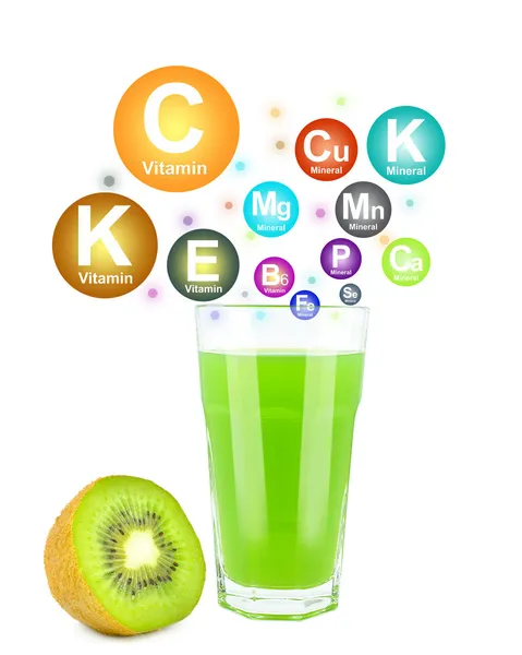 Suco de Kiwi — Fotografia de Stock