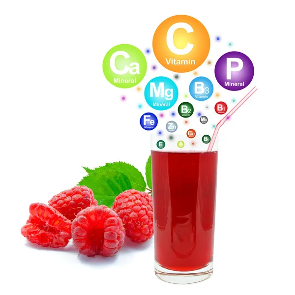 Raspberry juice — Stock Photo, Image