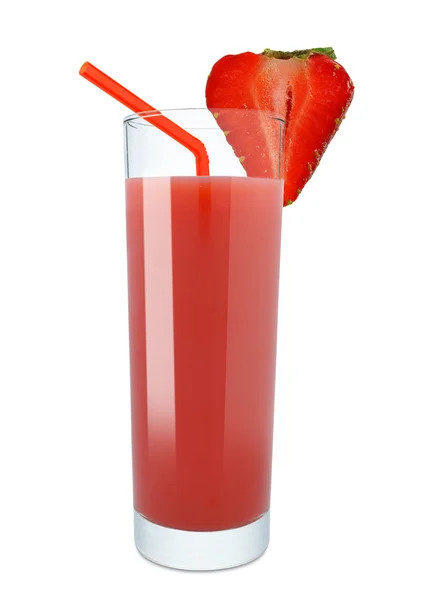 Erdbeersaft — Stockfoto