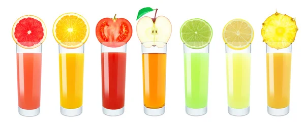 Fruit juices — Stock Photo, Image